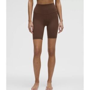 Lululemon Align High-Rise Shorts Sz 2 In Java Pull On Athletic 5.5" Inseam